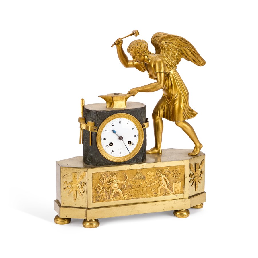 A French Empire ormolu mantel clock