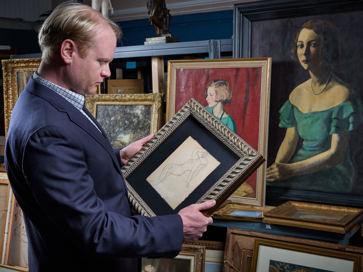 Inside the Elstob Auctioneers saleroom